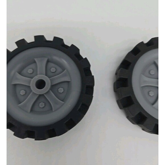 2 K'nex Tires Wheels Replacement Parts Pieces Almost 2 1/2" Across Lot of 2 - Picture 2 of 11